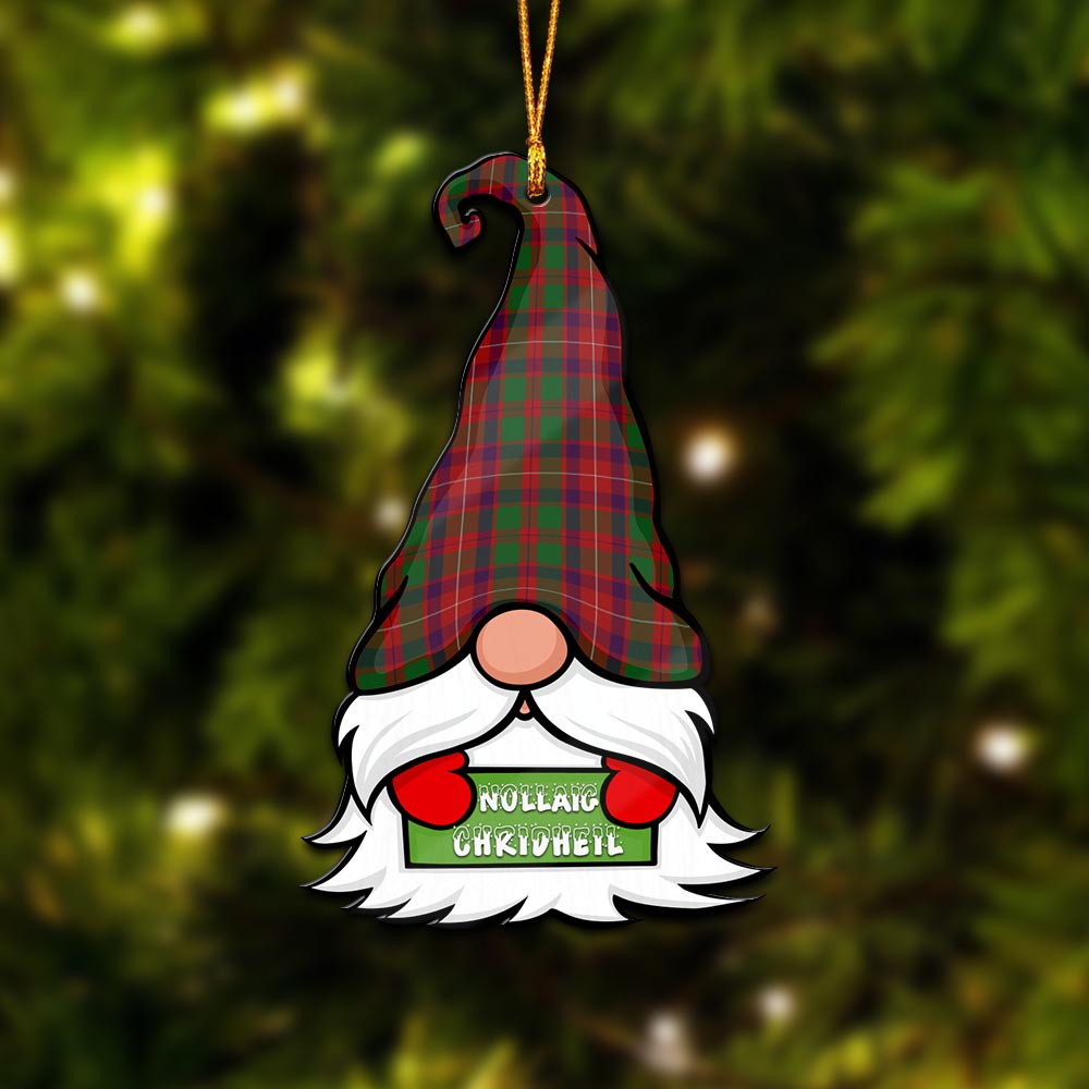 Geddes Gnome Christmas Ornament with His Tartan Christmas Hat - Tartan Vibes Clothing