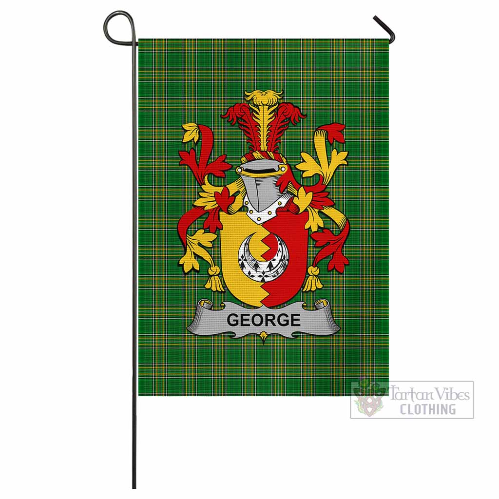 Tartan Vibes Clothing George Irish Clan Flag with Coat of Arms