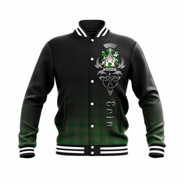 Geraghty Irish Clan Baseball Jacket with Coat of Arms Erin Go Bragh Celtic Inspired Unisex - Tartan Vibes Clothing