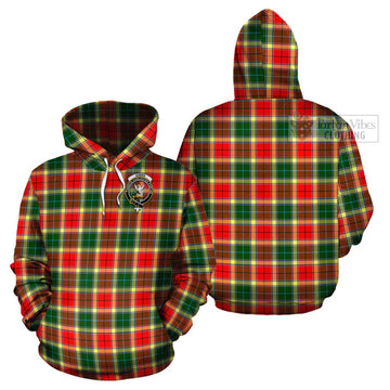 Gibbs Tartan Cotton Hoodie with Family Crest