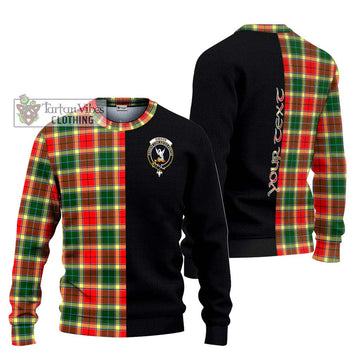 Gibson (Gibbs or Gibsone) Tartan Ugly Sweater with Family Crest and Half Of Me Style