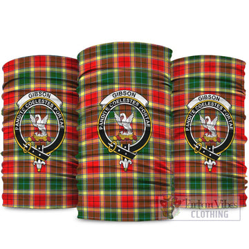 Gibson (Gibbs or Gibsone) Tartan Neck Gaiters, Tartan Bandanas, Tartan Head Band with Family Crest package One Size - Tartan Vibes Clothing