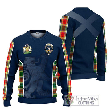 Gibson (Gibbs or Gibsone) Tartan Ugly Sweater with Family Crest and Lion Rampant Vibes Sport Style