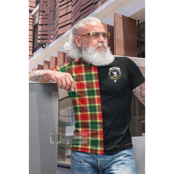 Gibson (Gibbs or Gibsone) Tartan Cotton T-shirt with Family Crest and Half Of Me Style