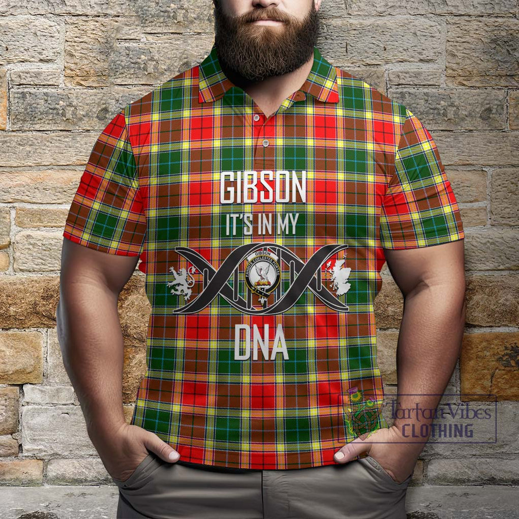 Gibson (Gibbs or Gibsone) Tartan Polo Shirt with Family Crest DNA In Me Style Kid - Tartanvibesclothing Shop