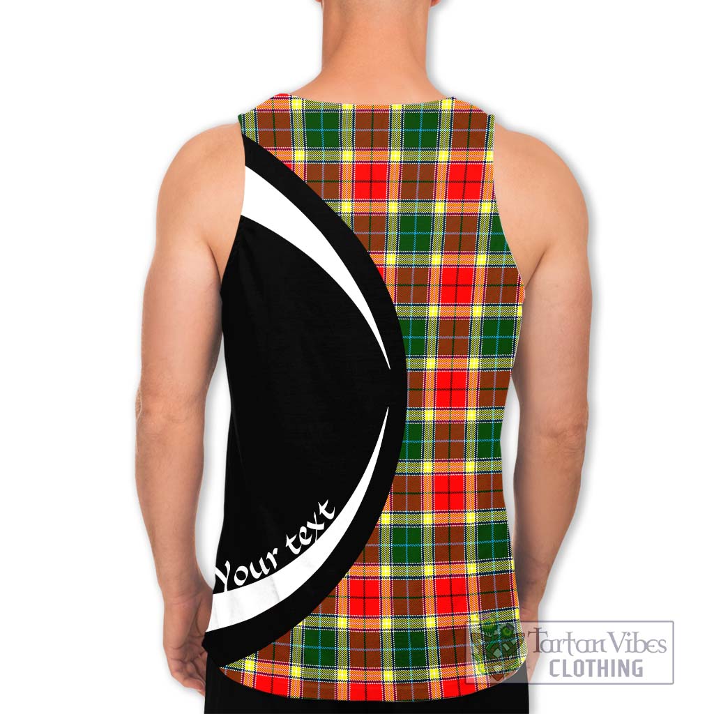 Gibson (Gibbs or Gibsone) Tartan Men's Tank Top with Family Crest Circle Style - Tartan Vibes Clothing