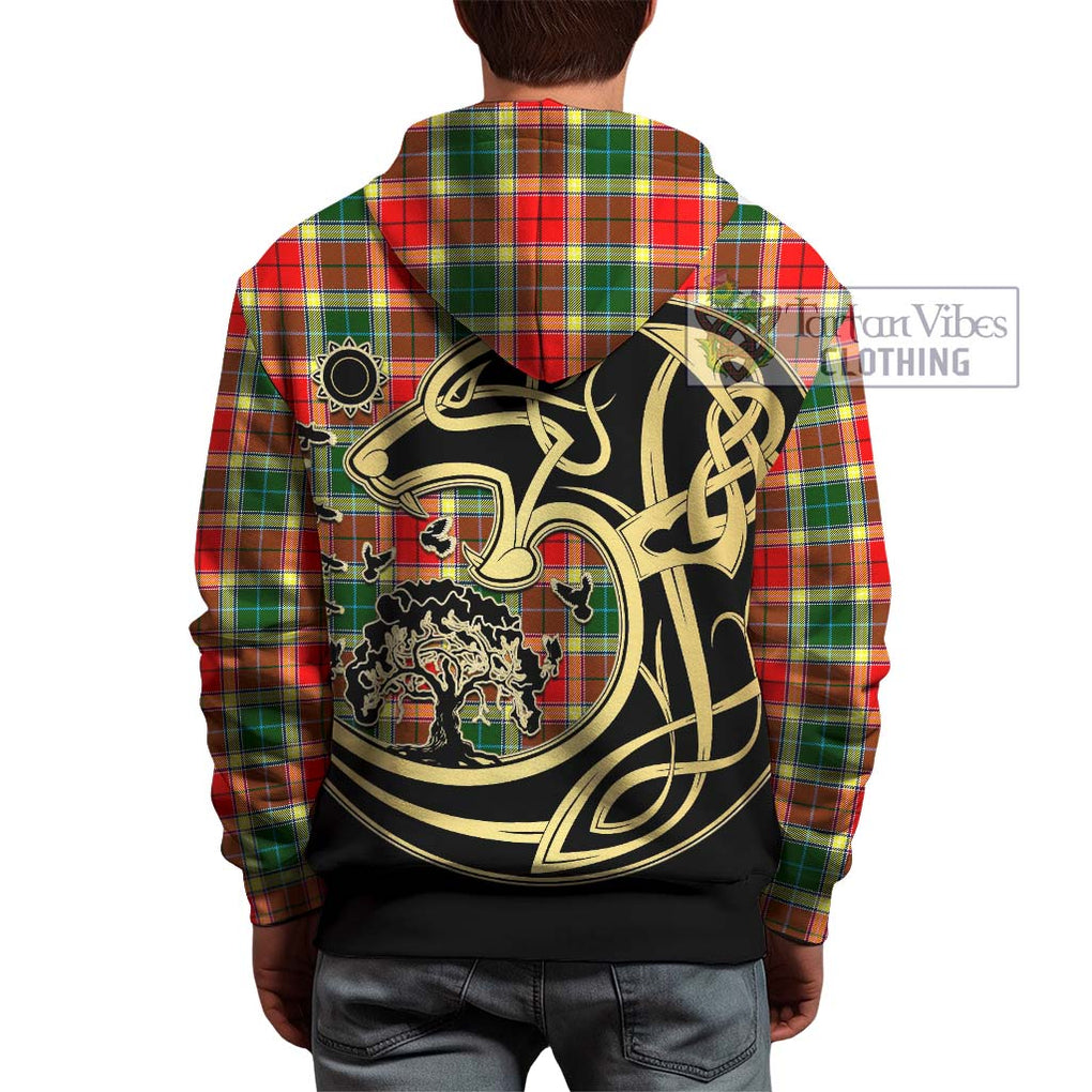 Gibson (Gibbs or Gibsone) Tartan Hoodie with Family Crest Celtic Wolf Style - Tartan Vibes Clothing