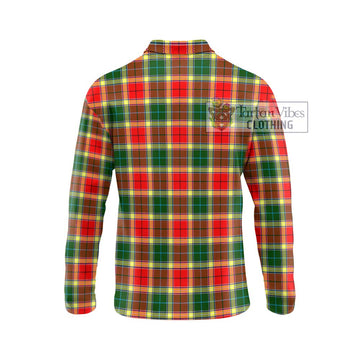 Gibson (Gibbs or Gibsone) Tartan Long Sleeve Polo Shirt with Family Crest DNA In Me Style