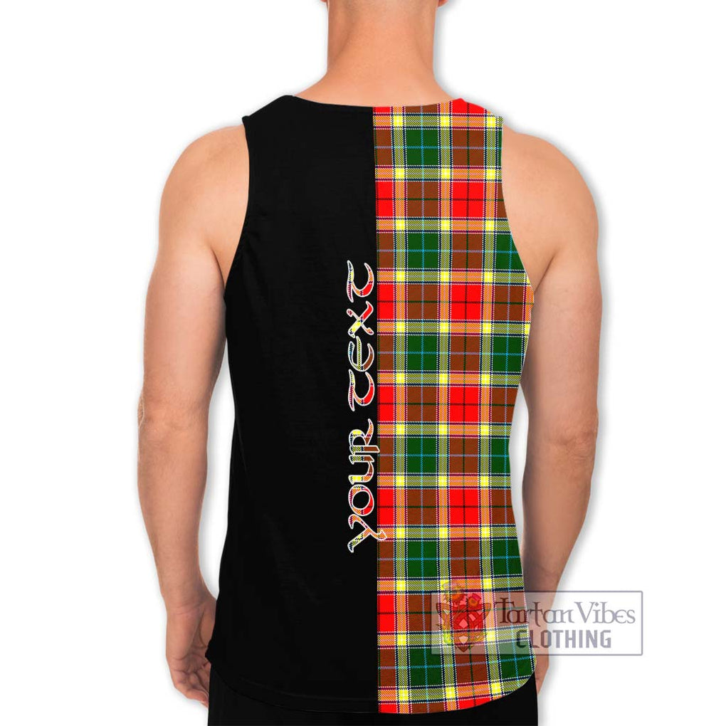 Gibson (Gibbs or Gibsone) Tartan Men's Tank Top with Family Crest and Half Of Me Style - Tartanvibesclothing Shop