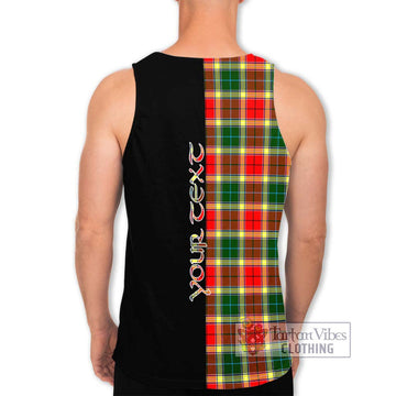 Gibson (Gibbs or Gibsone) Tartan Men's Tank Top with Family Crest and Half Of Me Style