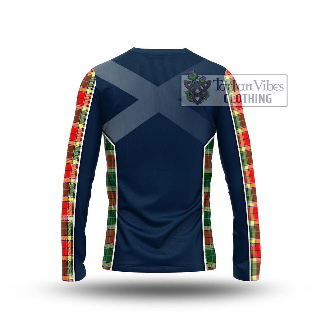 Gibson (Gibbs or Gibsone) Tartan Long Sleeve T-Shirt with Family Crest and Lion Rampant Vibes Sport Style - Tartan Vibes Clothing