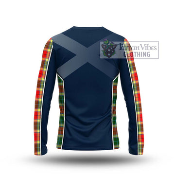 Gibson (Gibbs or Gibsone) Tartan Long Sleeve T-Shirt with Family Crest and Lion Rampant Vibes Sport Style