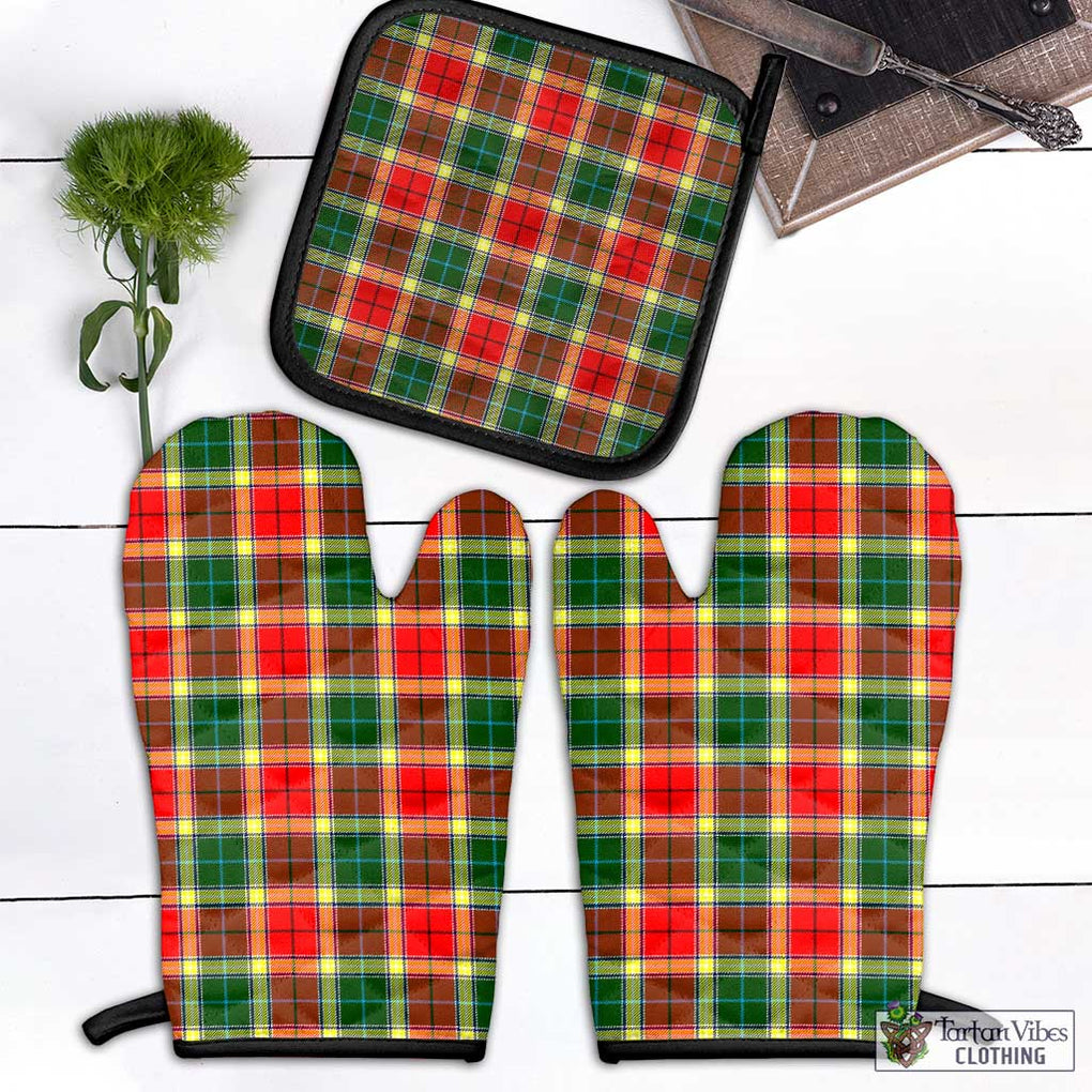 Gibson (Gibbs or Gibsone) Tartan Combo Oven Mitt & Pot-Holder Combo 1 Oven Mitt & 1 Pot-Holder Black - Tartan Vibes Clothing