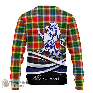 Gibson (Gibbs or Gibsone) Tartan Ugly Sweater with Alba Gu Brath Regal Lion Emblem