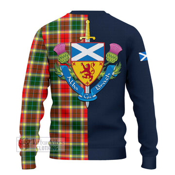 Gibson (Gibbs or Gibsone) Tartan Ugly Sweater with Scottish Lion Royal Arm Half Style