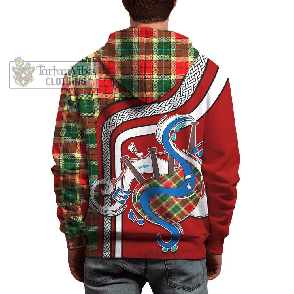 Gibson (Gibbs or Gibsone) Tartan Hoodie with Epic Bagpipe Style - Tartanvibesclothing Shop