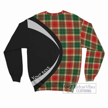 Gibson (Gibbs or Gibsone) Tartan Sweatshirt with Family Crest Circle Style