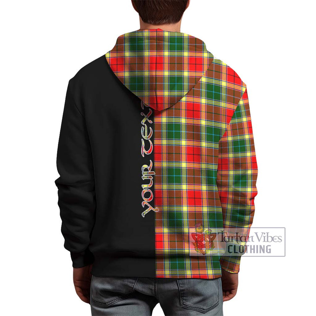 Gibson (Gibbs or Gibsone) Tartan Hoodie with Family Crest and Half Of Me Style - Tartanvibesclothing Shop