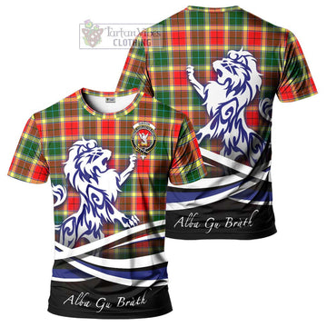 Gibson (Gibbs or Gibsone) Tartan Cotton T-shirt with Alba Gu Brath Regal Lion Emblem