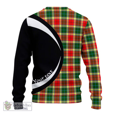 Gibson (Gibbs or Gibsone) Tartan Ugly Sweater with Family Crest Circle Style