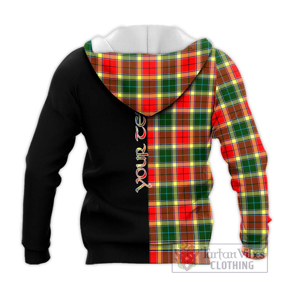 Gibson (Gibbs or Gibsone) Tartan Knitted Hoodie with Family Crest and Half Of Me Style - Tartanvibesclothing Shop