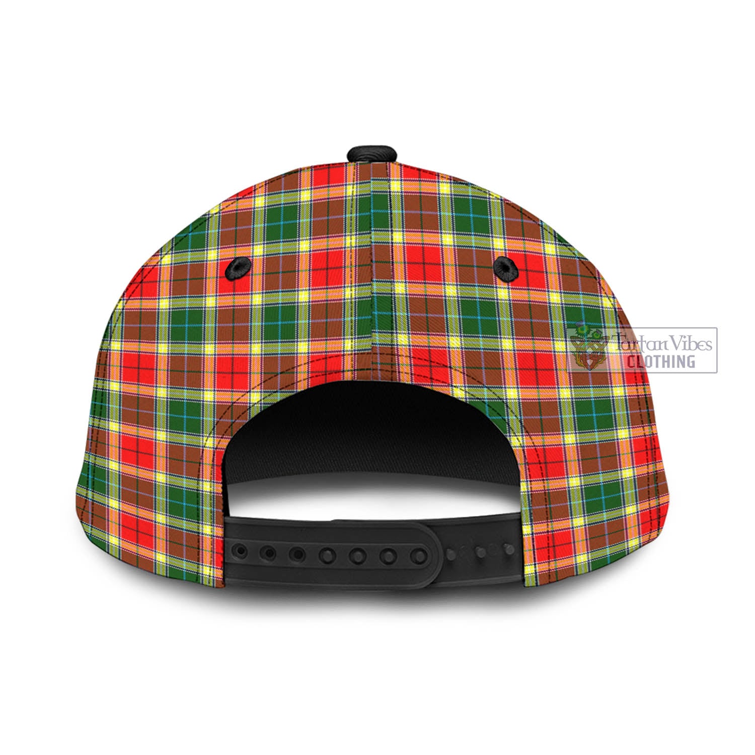 Tartan Vibes Clothing Gibson Tartan Classic Cap with Family Crest In Me Style