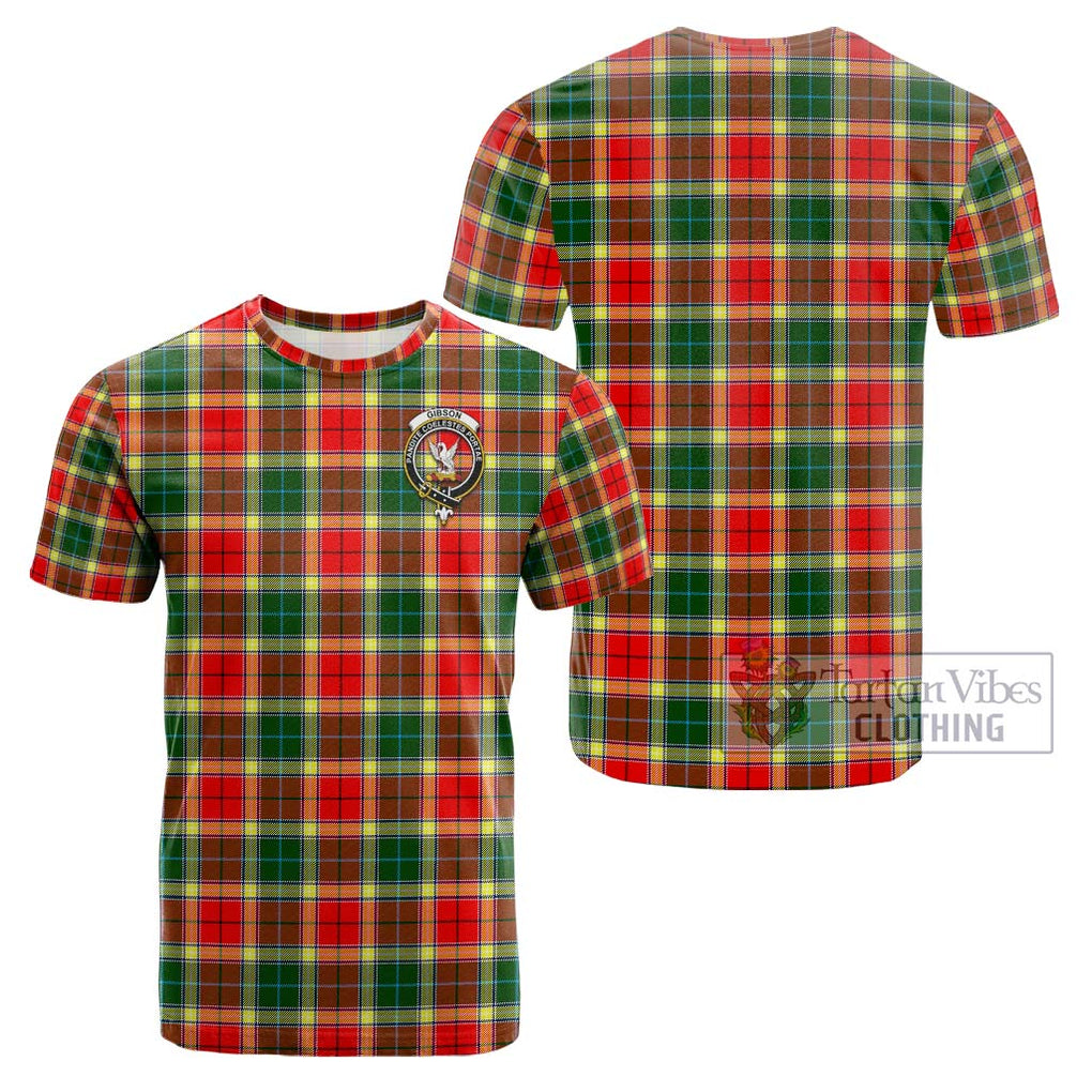 Gibson (Gibbs or Gibsone) Tartan Cotton T-Shirt with Family Crest Kid's Shirt - Tartanvibesclothing Shop