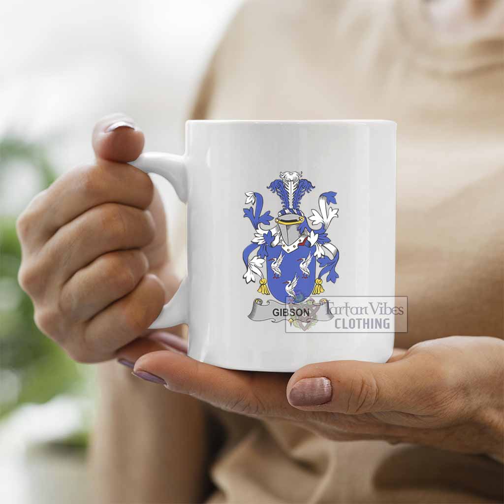 Gibson Irish Clan Coat of Arms Ceramic Mug - 2D-tartanvibesclothing