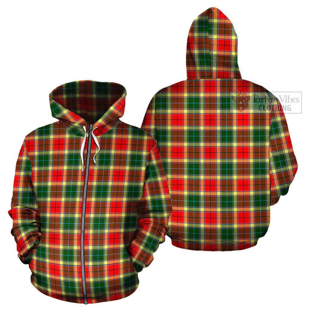 Gibson (Gibbs or Gibsone) Tartan Cotton Hoodie Zip Hoodie - Tartan Vibes Clothing