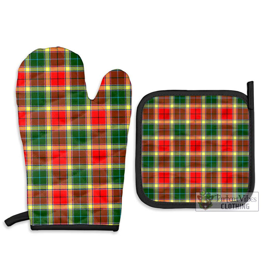 Gibson (Gibbs or Gibsone) Tartan Combo Oven Mitt & Pot-Holder Combo 1 Oven Mitt & 2 Pot-Holder Black - Tartan Vibes Clothing