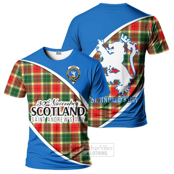 Gibson (Gibbs or Gibsone) Family Crest Tartan T-Shirt Celebrate Saint Andrew's Day in Style