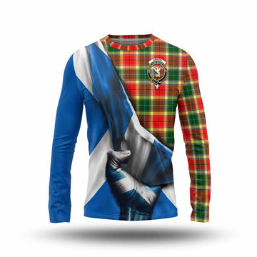 Gibson (Gibbs or Gibsone) Tartan Long Sleeve T-Shirt with Family Crest Scotland Patriotic Style