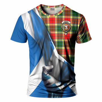 Gibson (Gibbs or Gibsone) Tartan T-Shirt with Family Crest Scotland Patriotic Style