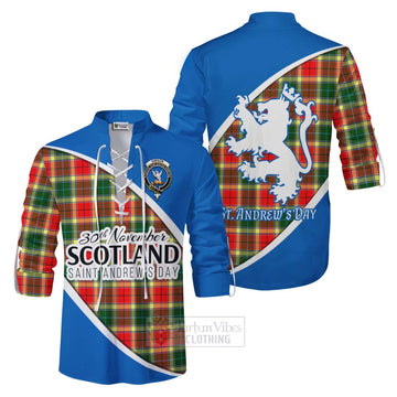 Gibson (Gibbs or Gibsone) Family Crest Tartan Ghillie Kilt Shirt Celebrate Saint Andrew's Day in Style