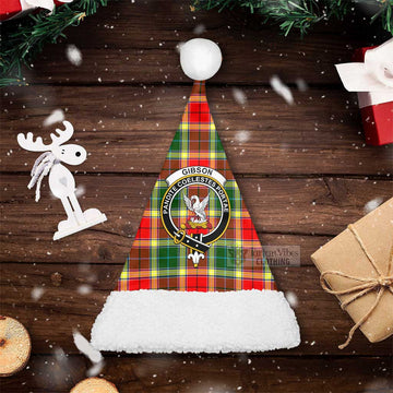 Gibson (Gibbs or Gibsone) Tartan Christmas Santa Hats with Family Crest