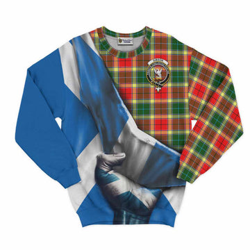 Gibson (Gibbs or Gibsone) Tartan Sweatshirt with Family Crest Scotland Patriotic Style