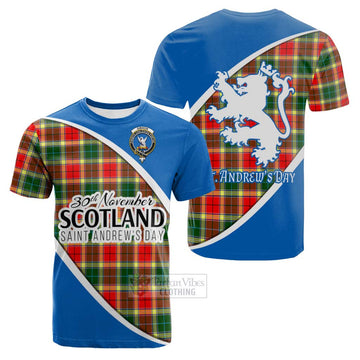 Gibson (Gibbs or Gibsone) Family Crest Tartan Cotton T-shirt Celebrate Saint Andrew's Day in Style