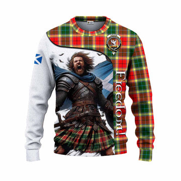 Gibson (Gibbs or Gibsone) Crest Tartan Knitted Sweater Inspired by the Freedom of Scottish Warrior