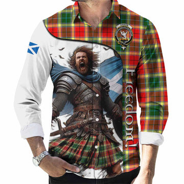 Gibson (Gibbs or Gibsone) Crest Tartan Long Sleeve Button Shirt Inspired by the Freedom of Scottish Warrior