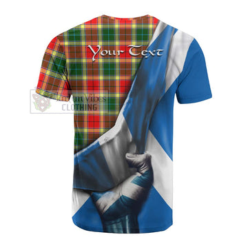 Gibson (Gibbs or Gibsone) Tartan Cotton T-shirt with Family Crest Scotland Patriotic Style