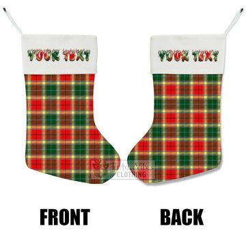 Gibson (Gibbs or Gibsone) Tartan Christmas Stocking with Personalized Text