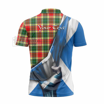 Gibson (Gibbs or Gibsone) Tartan Zipper Polo Shirt with Family Crest Scotland Patriotic Style