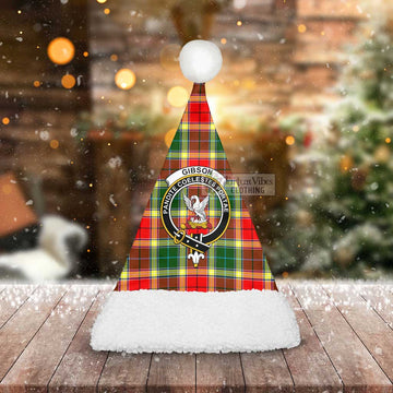 Gibson (Gibbs or Gibsone) Tartan Christmas Santa Hats with Family Crest