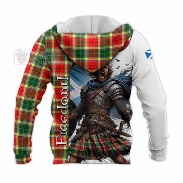 Gibson (Gibbs or Gibsone) Crest Tartan Knitted Hoodie Inspired by the Freedom of Scottish Warrior