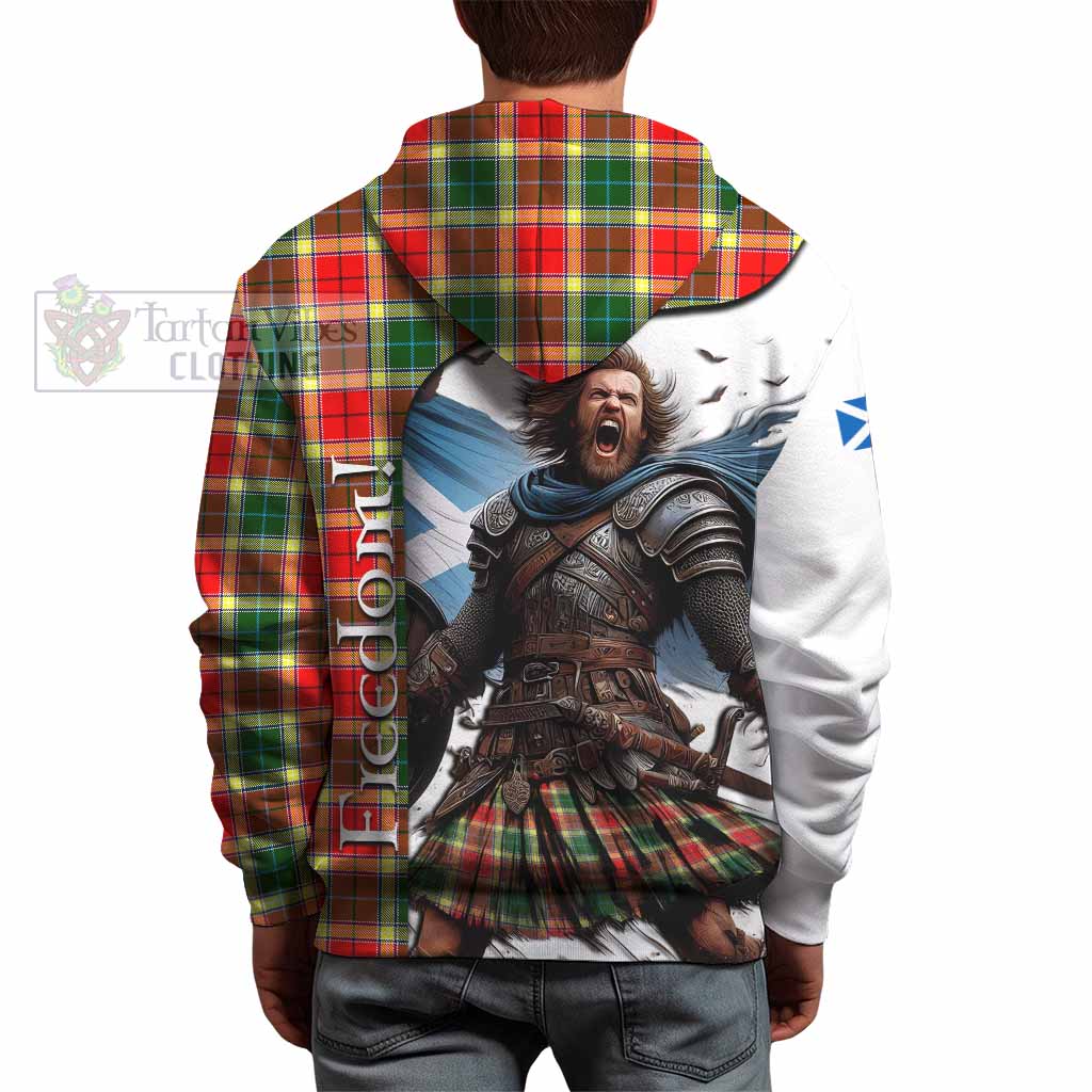 Tartan Vibes Clothing Gibson (Gibbs or Gibsone) Crest Tartan Hoodie Inspired by the Freedom of Scottish Warrior