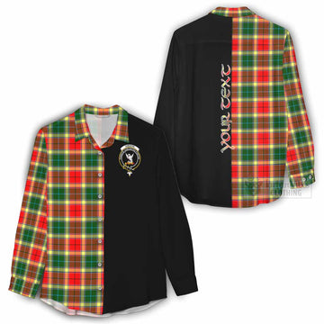 Gibson (Gibbs or Gibsone) Tartan Women's Casual Shirt with Family Crest and Half Of Me Style