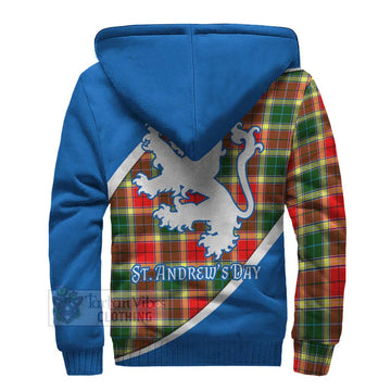 Gibson (Gibbs or Gibsone) Family Crest Tartan Sherpa Hoodie Celebrate Saint Andrew's Day in Style