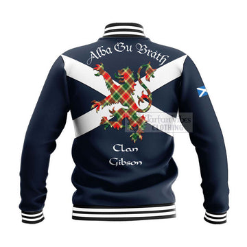 Gibson (Gibbs or Gibsone) Tartan Lion Rampant Baseball Jacket  Proudly Display Your Heritage with Alba Gu Brath and Clan Name