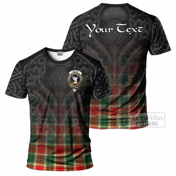 Gibson (Gibbs or Gibsone) Tartan T-Shirt with Family Crest Celtic Thistle Vibes