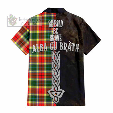 Gibson (Gibbs or Gibsone) Tartan Family Crest Hawaiian Shirt Alba Gu Brath Be Brave Lion Ancient Style - Tartan Vibes Clothing